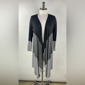 💚 3462. Light Weight ColorBlock Striped Open Front Cardigan